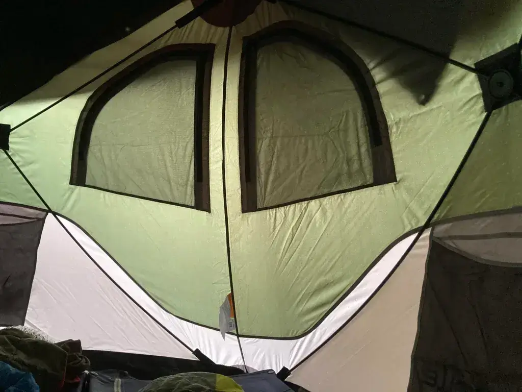 Interior of the Gazelle tent.