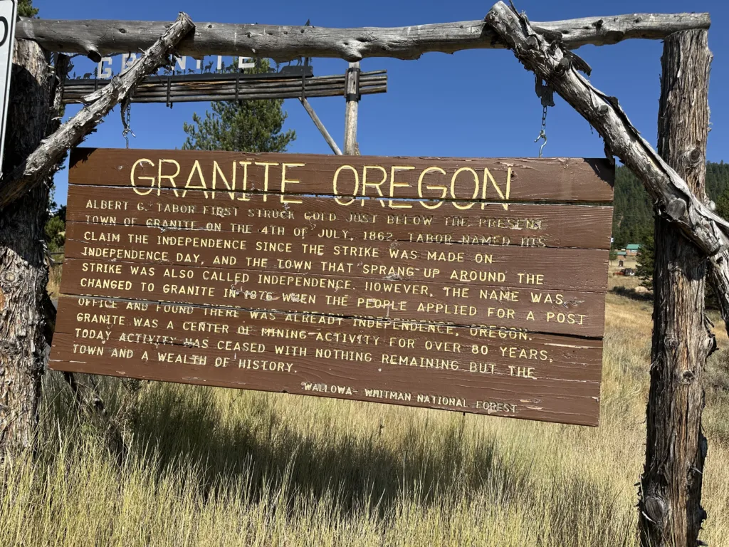 Granite Oregon sign