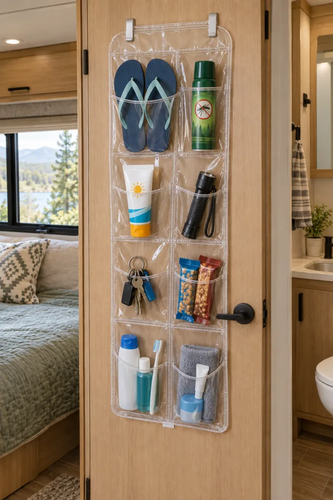 n over-the-door organizer gives you dozens of pockets in a space you already have. If you own an old one, you may not need to buy anything