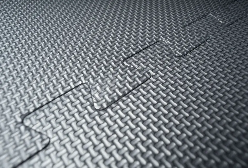 Tent floor insulation tiles.