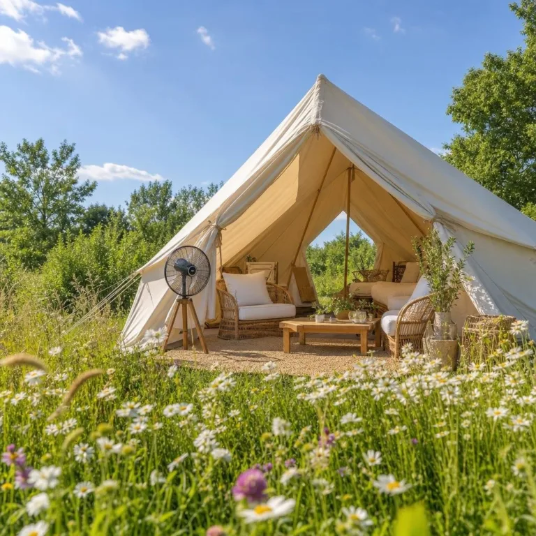 Summer Glamping Tent Cooling