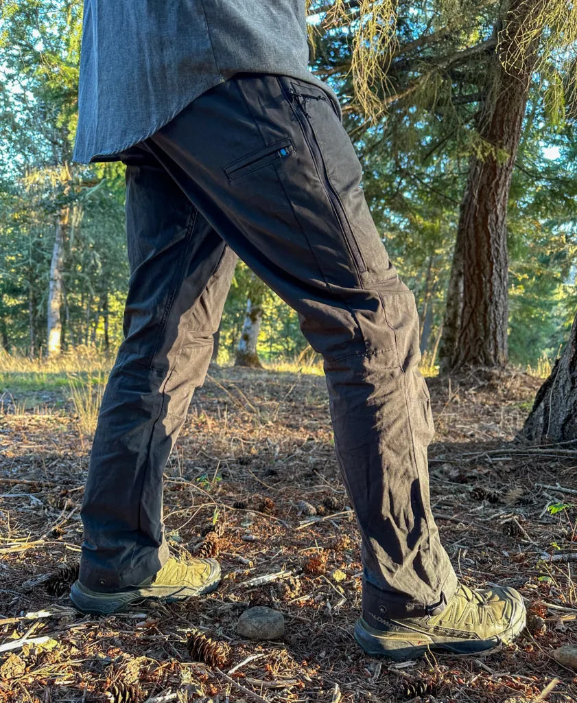 Man wearing KUHL Radikl Outsider pants.